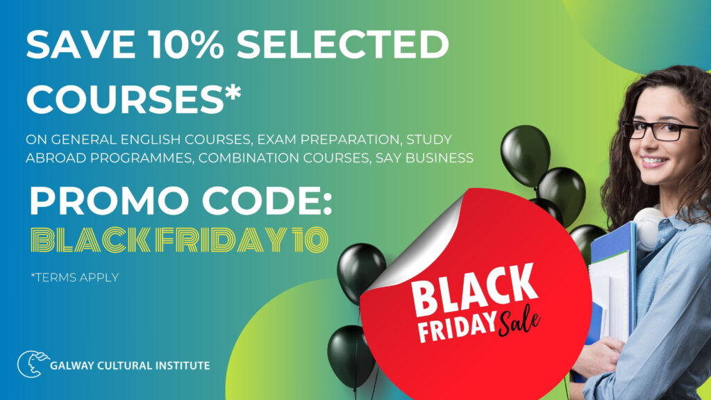 Galway Cultural InstituteからのBLACK FRIDAY OFFER ブラックフライデー・セールを開催中です！